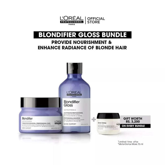 Blondifier Gloss Bundle Deal With Free Metal Detox Mask 75ml