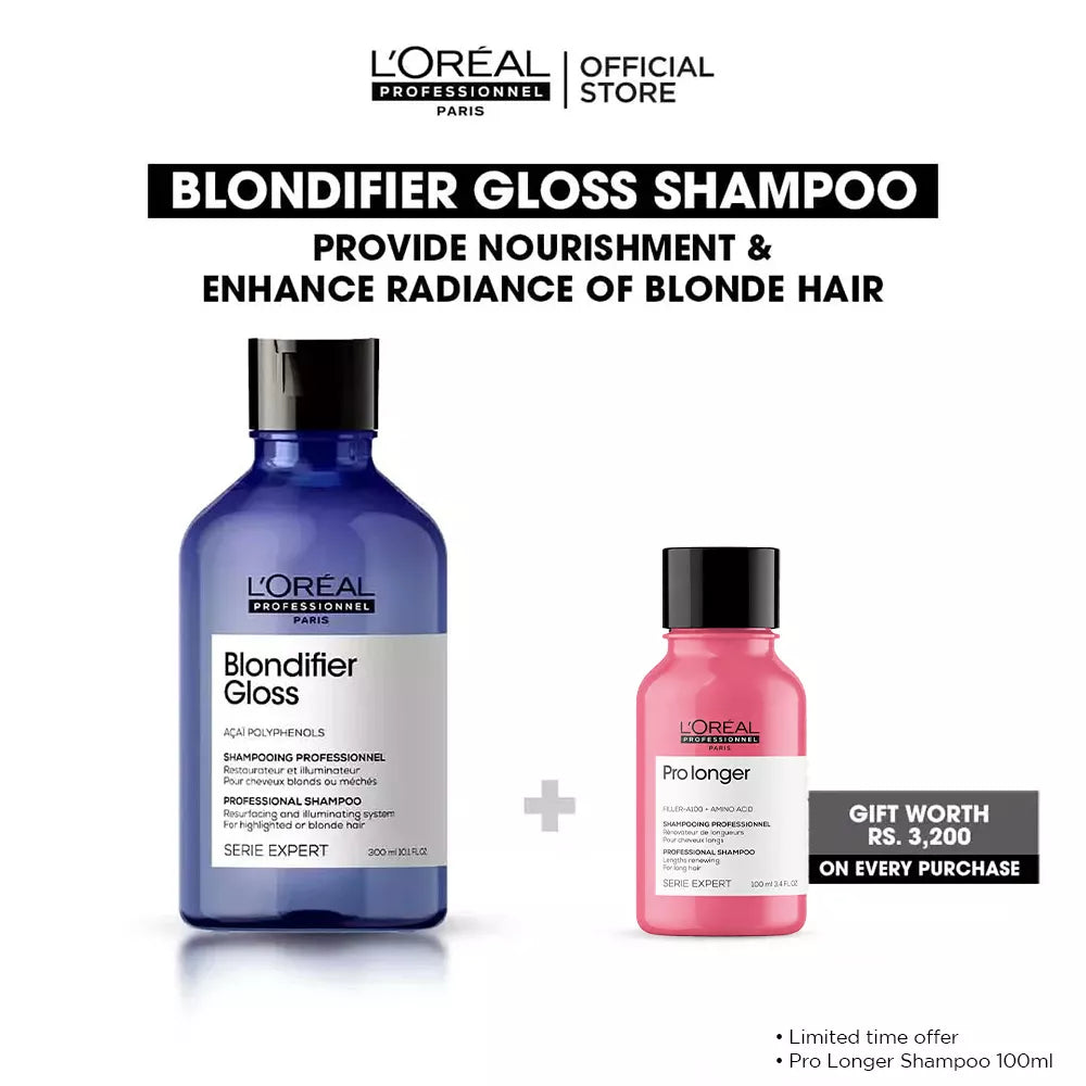 Buy Blondifier Gloss Shampoo & Get Free Prolonger Shampoo 100ml