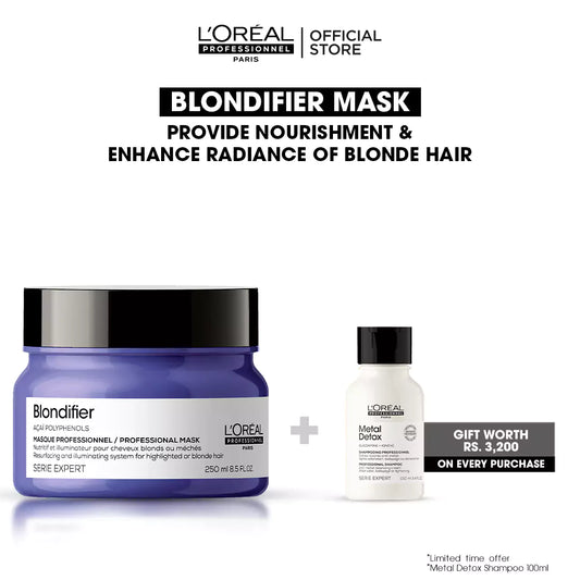 Buy Blondifier Mask and Get FREE Metal Detox Shampoo Worth Rs. 3200