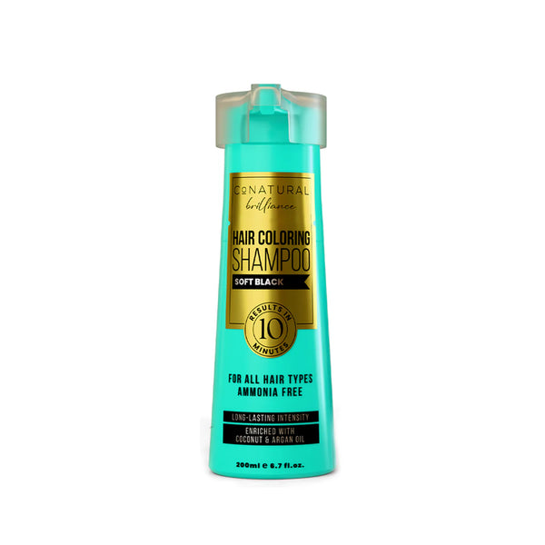 conatural hair coloring shampoo soft black 260ml