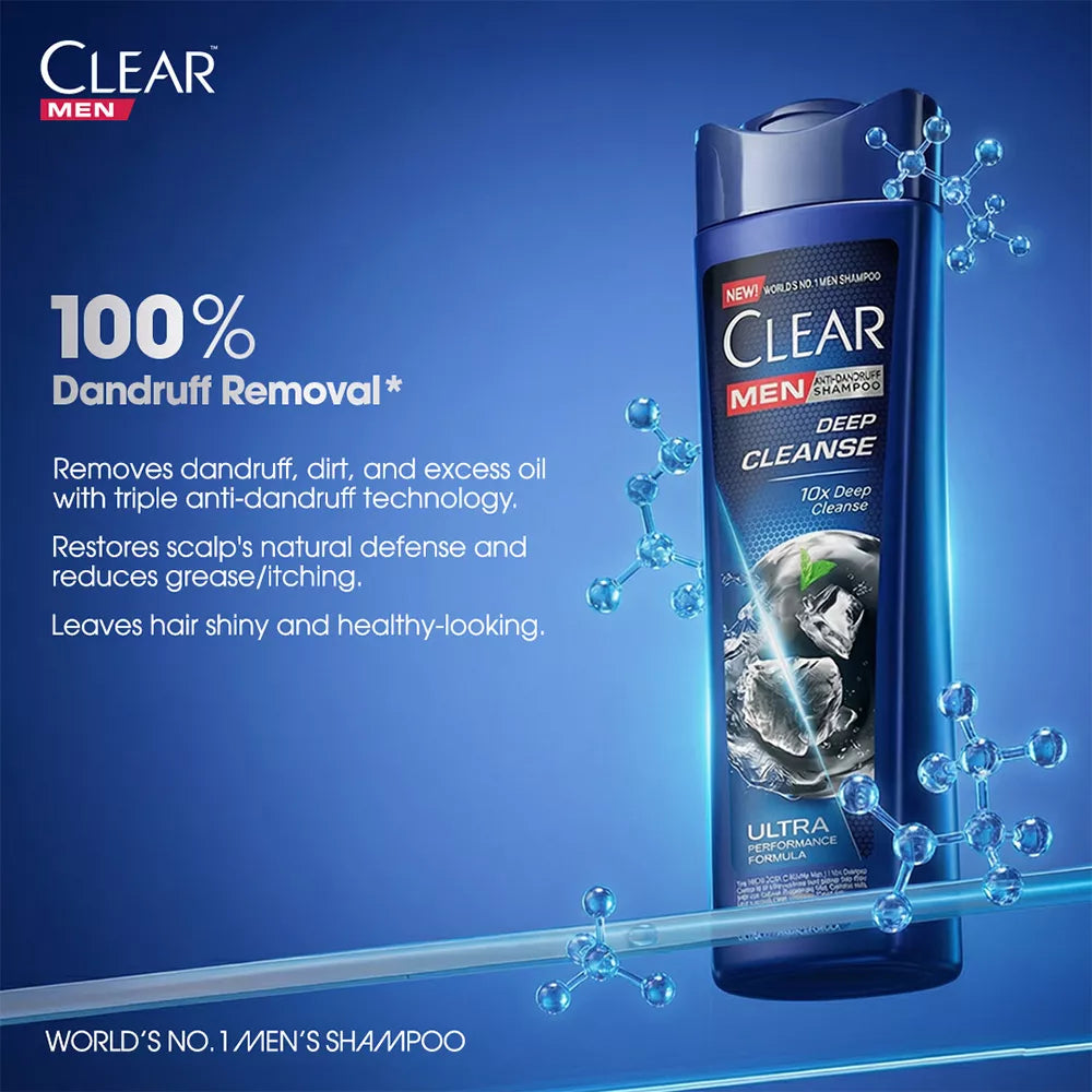 CLEAR SHMP DEEP CLEANSE 185ML