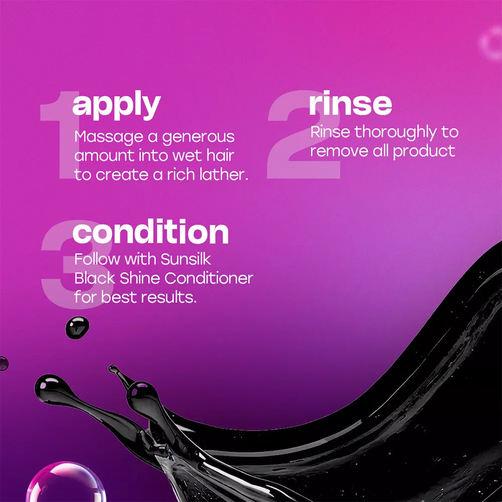 SUNSILK BLACK SHINE SHAMPOO 80 ml