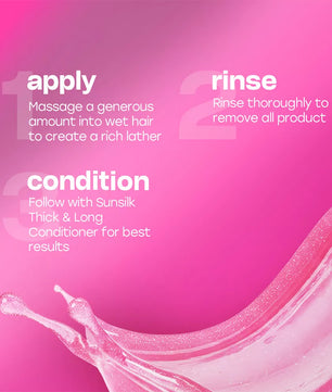 SUNSILK THICK AND LONG SHAMPOO 185 ml