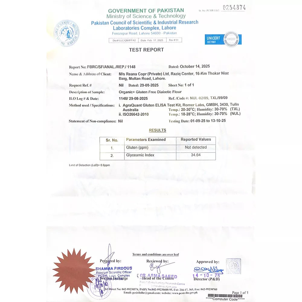 Organic + Diabetic Flour - 1000g