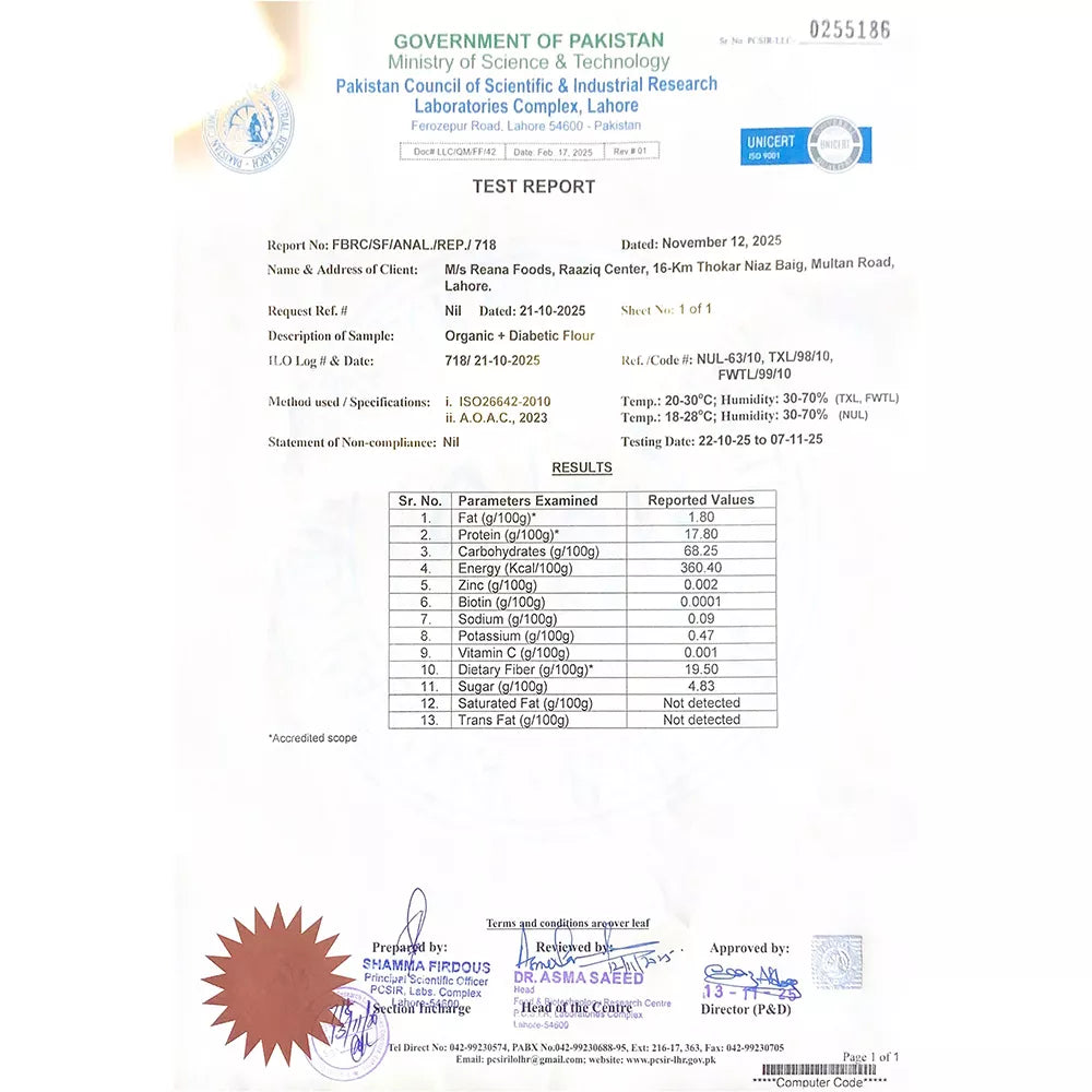 Organic+ Diabetic Flour 5kg