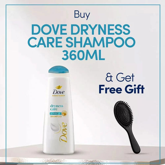 BUY DOVE DRYNESS CARE SHAMPOO 360ML & GET FREE GIFT