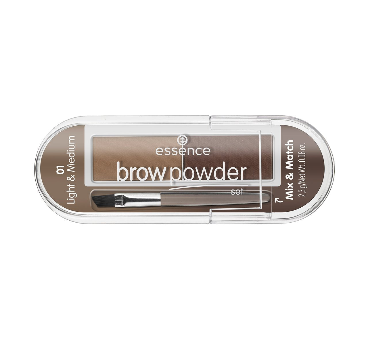 essence brow powder set 01 light & medium