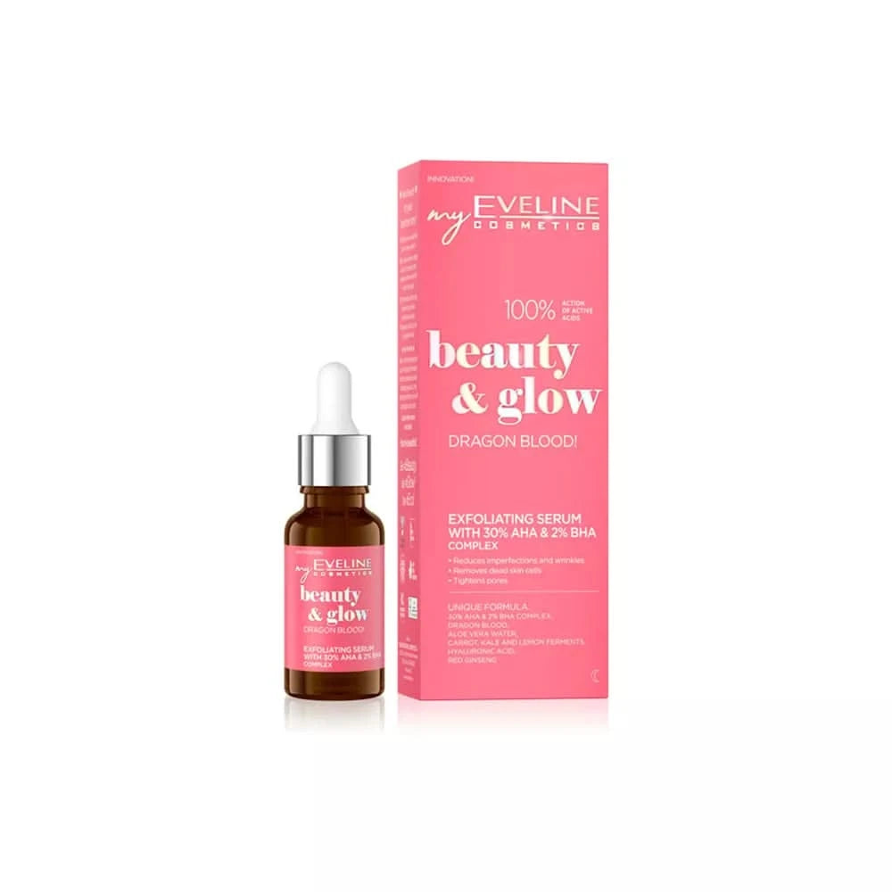 Eveline Beauty and Glow Exfoliating Serum 30% AHA and 2% BHA Complex