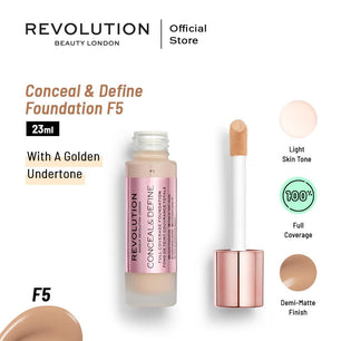 MAKEUP REVOLUTION CONCEAL & DEFINE FOUNDATION