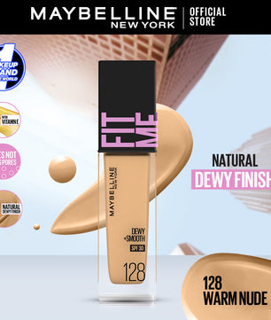 Maybelline NY New Fit Me Dewy + Smooth Liquid Foundation SPF 30