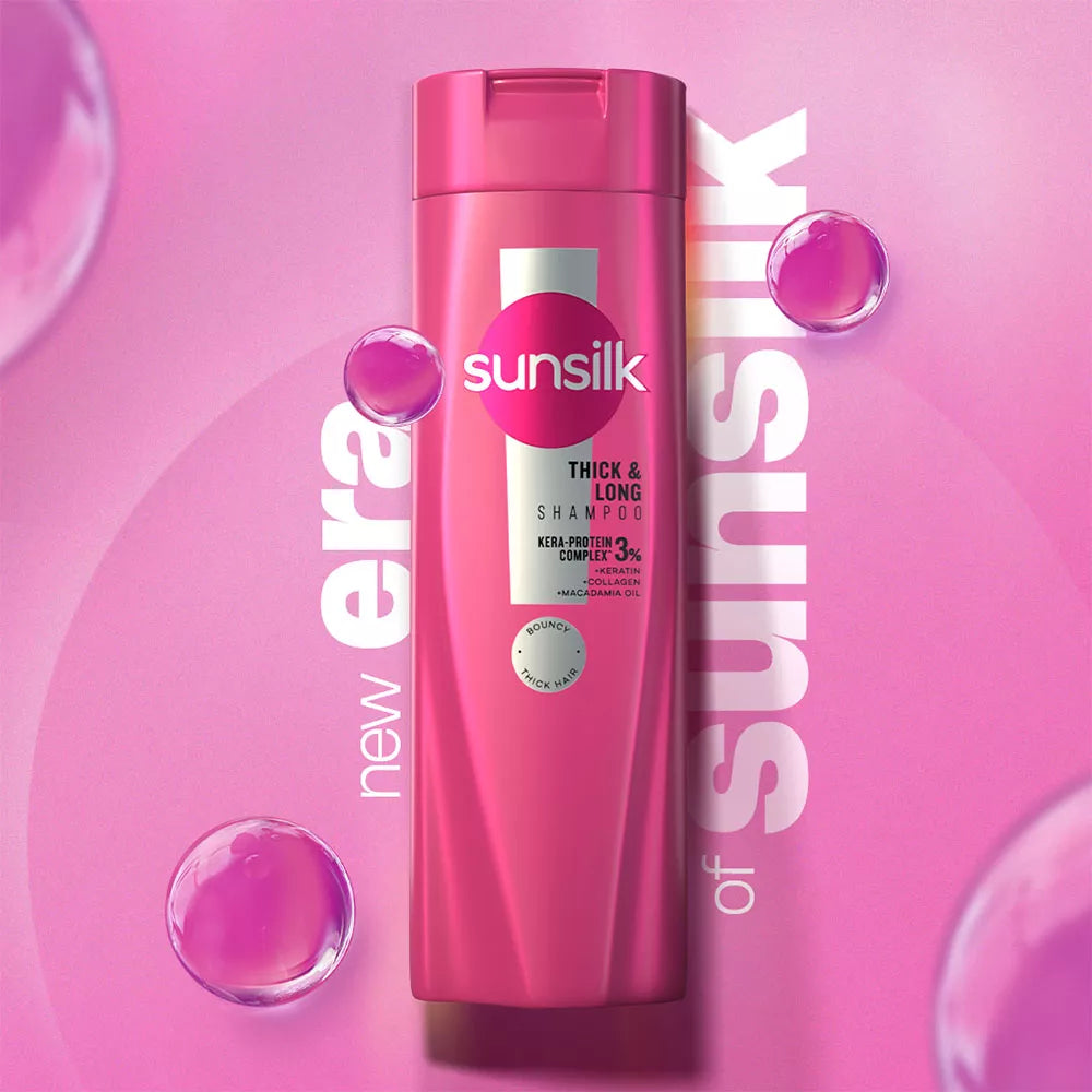 SUNSILK THICK AND LONG SHAMPOO 400ML