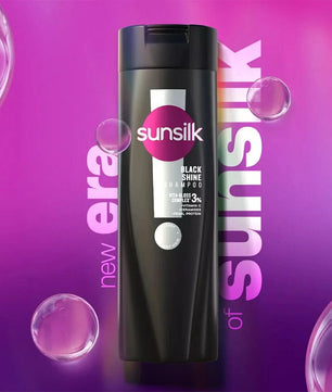 SUNSILK BLACK SHINE SHAMPOO 185ML