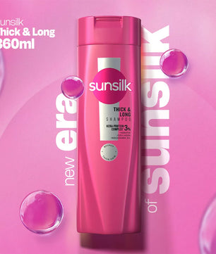 SUNSILK THICK AND LONG SHAMPOO 360 ml