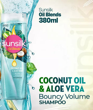 SUNSILK COCONUT AND ALOE VERA SHAMPOO 380ML