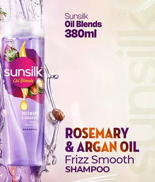 SUNSILK ROSEMARY AND ARGAN OIL SHAMPOO 380ML