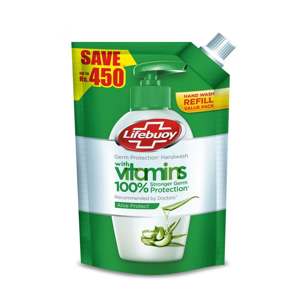 Lifebuoy Hand Wash Pouch Total 900Ml green