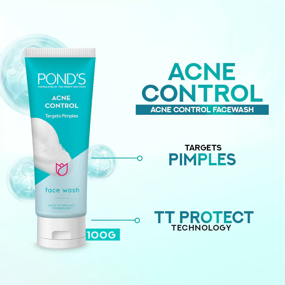 Ponds Pimple Clear Face Wash 100Ml - Acne Control