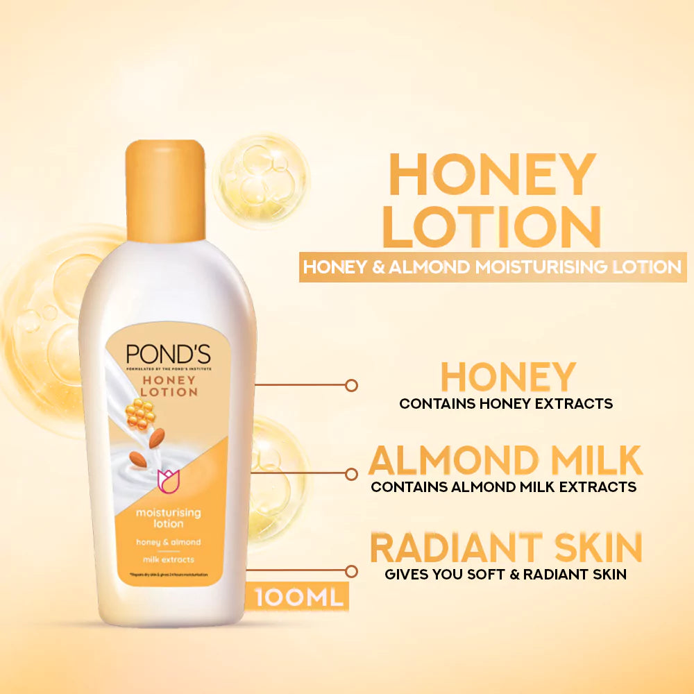 Ponds Body Almond & Honey Lotion 100Ml