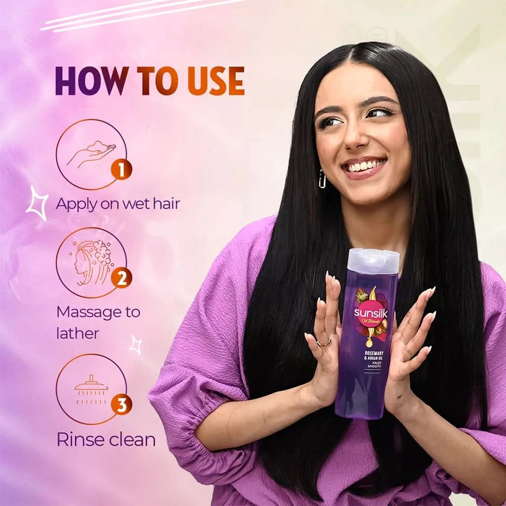 SUNSILK ROSEMARY & ARGON OIL 24X205ml