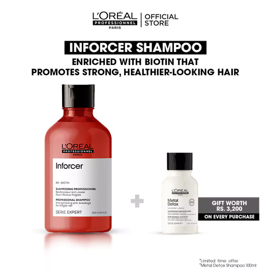 Buy Inforcer Shampoo and Get FREE Metal Detox Shampoo Worth Rs. 3200