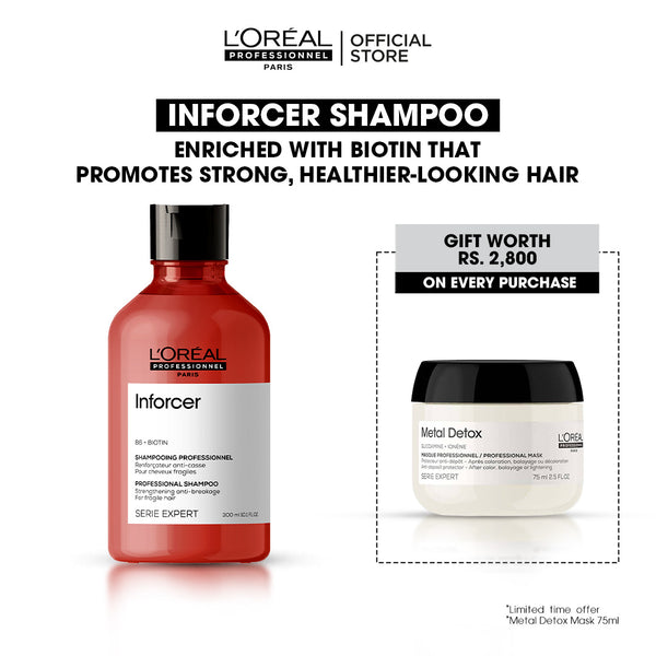 Buy Inforcer Shampoo & Get Free Metal Detox Mask 75 ml