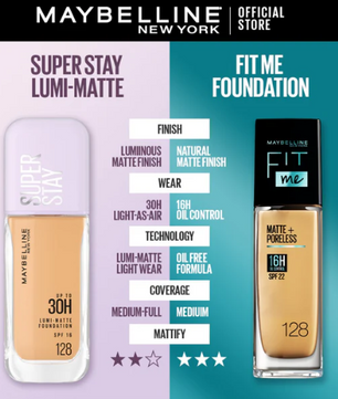 Maybelline Super Stay Up To 30H Lumi-Matte Foundation