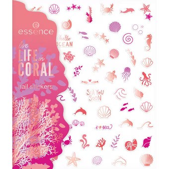 ess. LIFE in CORAL nail stickers 01