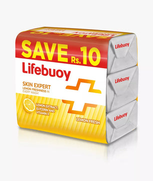 LIFEBUOY LEMON FRESH TRIO SOAP BAR 130G