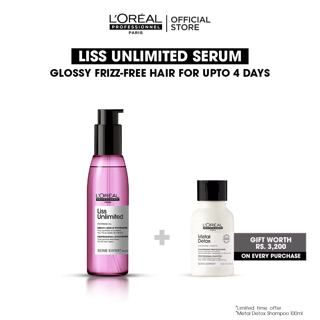 Buy Liss Unlimited Serum and Get FREE Metal Detox Shampoo Worth Rs. 3200