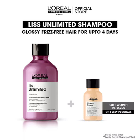 Liss Unlimited Shampoo Supreme Deal + Absolute Repair Shampoo 100 ml