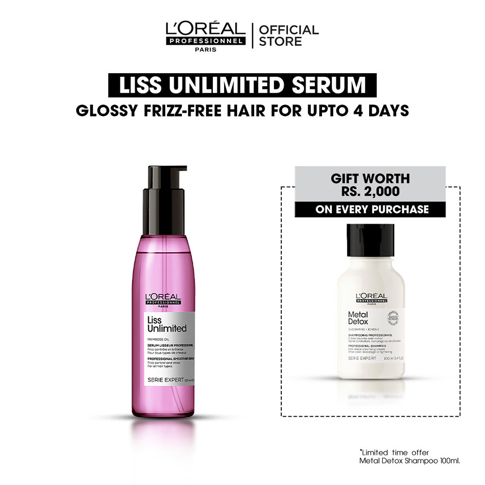 Buy Liss Unlimited Serum and Get FREE Metal Detox Shampoo Worth Rs. 2000