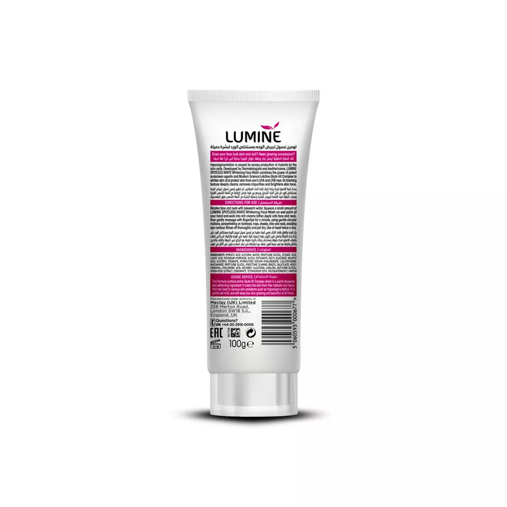 LUMINE FACE WASH - SPOTLESS WHITE -  PINK