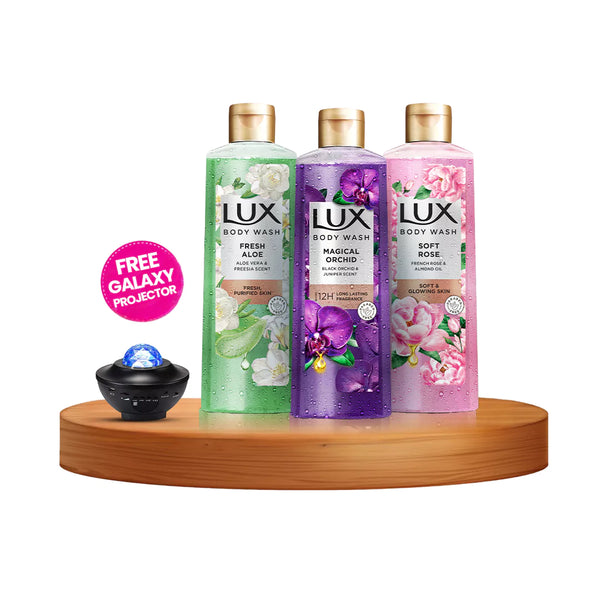 Buy Lux Body Wash Bundle 520ml and get a free GLAXY Projector