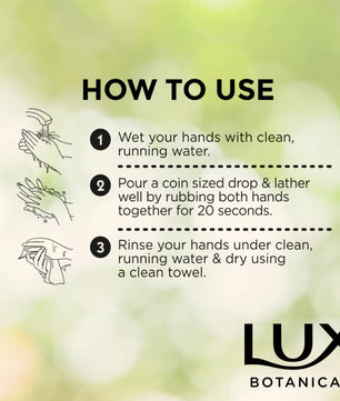 Lux Aloe Vera Hand Wash Bottle (Green)  - 250ML