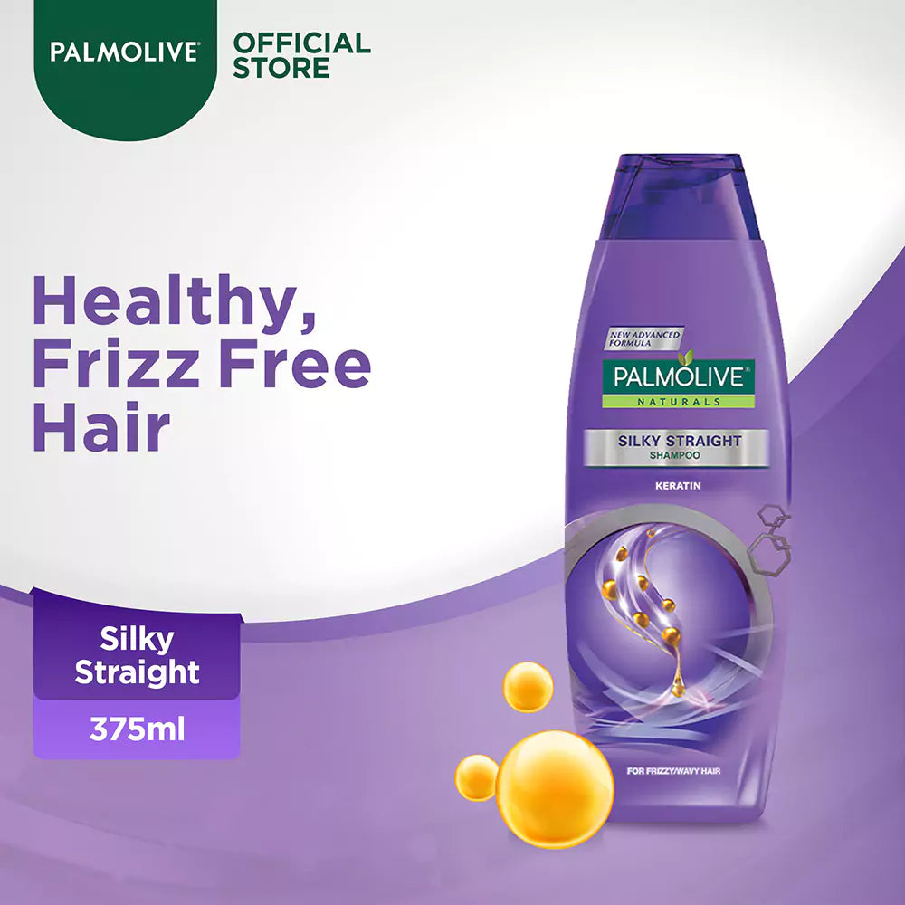 Palmolive Naturals Silky Straight Shampoo 375ml