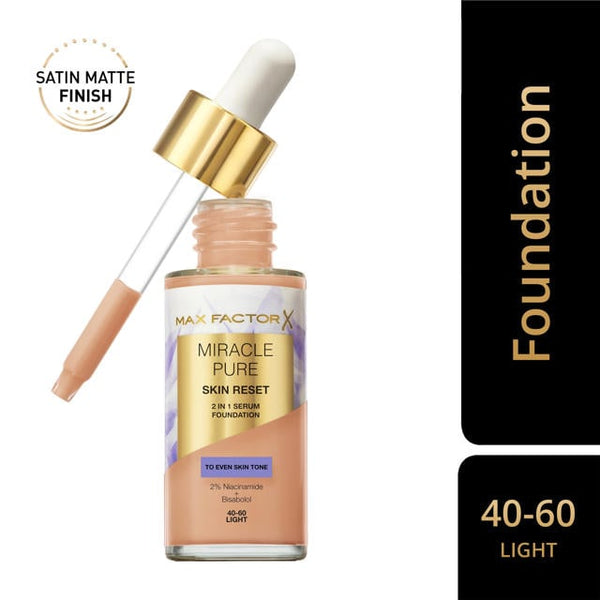 MF - Miracle Pure Skin Reset Foundation 40-60 light