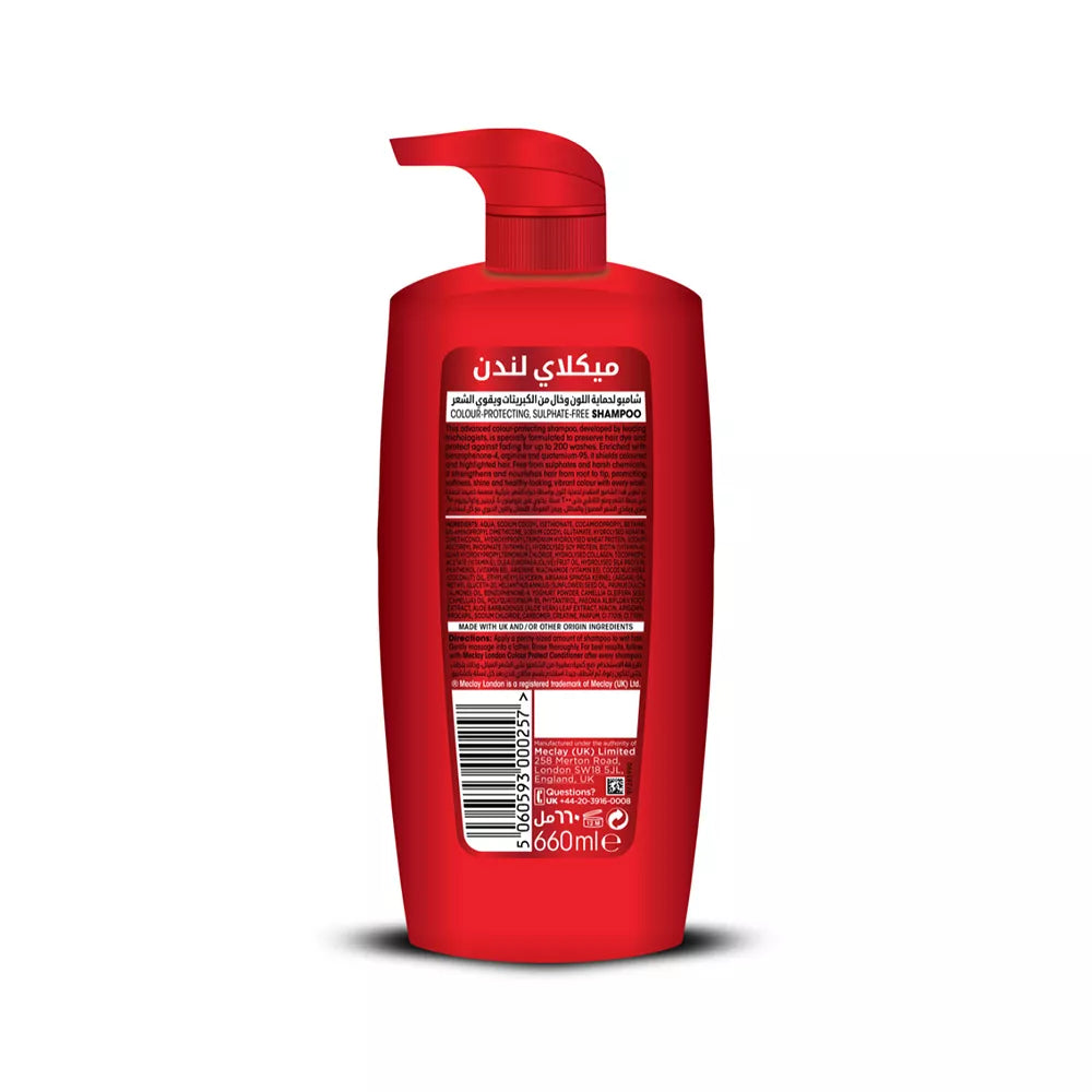 MECLAY LONDON SHAMPOO - COLOUR PROTECT -  RED