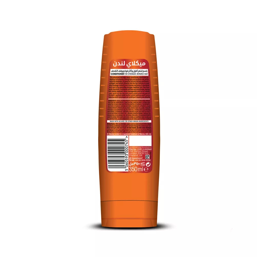 MECLAY LONDON SHAMPOO - DAMAGE REPAIR -  ORANGE - 360 ml