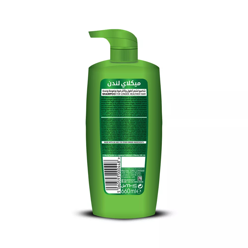 MECLAY LONDON SHAMPOO - LONG & HEALTHY -  GREEN