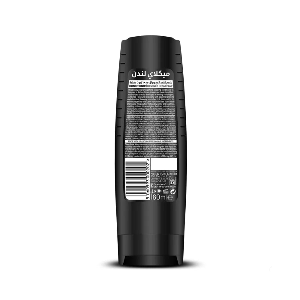 MECLAY LONDON CONDITIONER - LUSTROUS SHINE -  BLACK - 180 ml