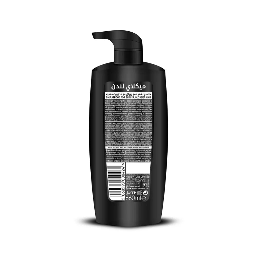 MECLAY LONDON SHAMPOO - LUSTROUS SHINE -  BLACK