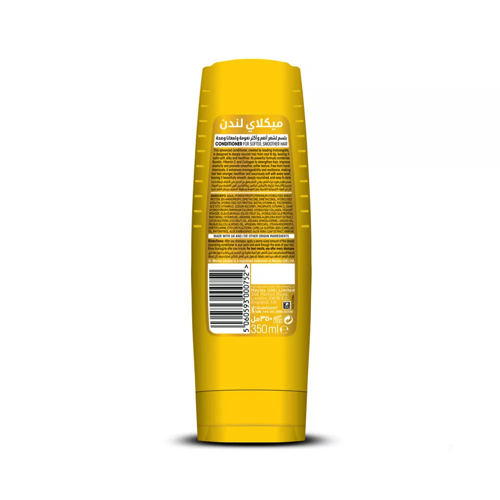 MECLAY LONDON SHAMPOO - SOFT & SILKY -  YELLOW - 360 ml