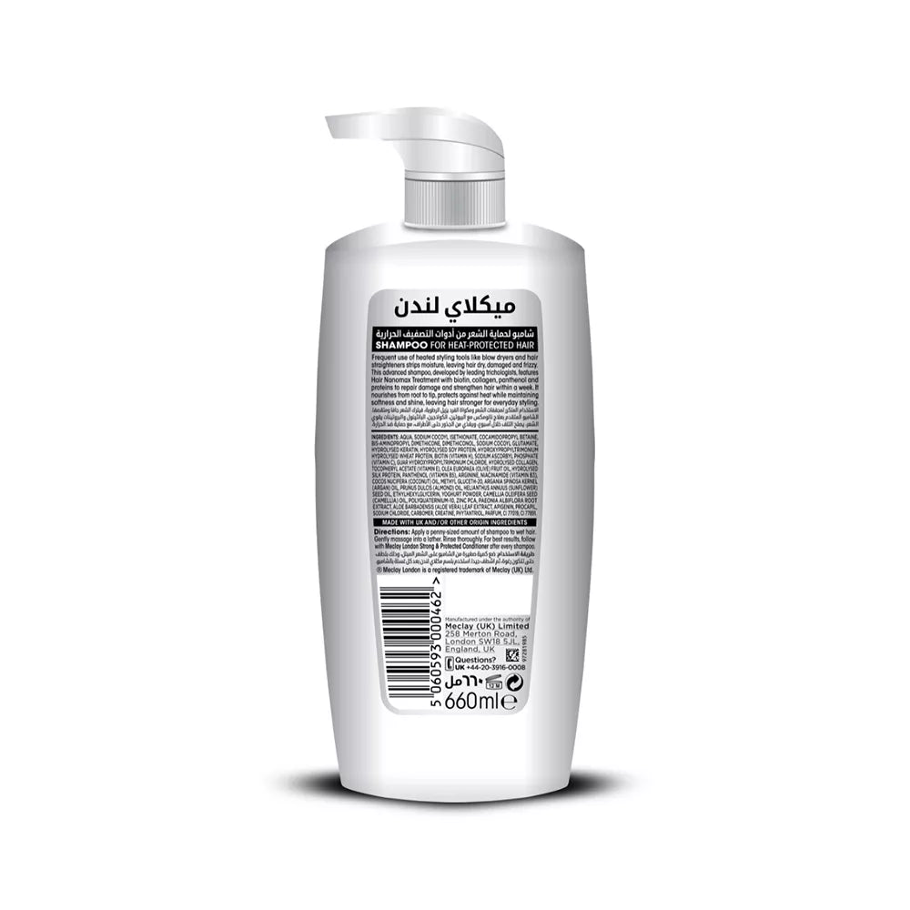 MECLAY LONDON SHAMPOO - STRONG & HEALTHY -  WHITE