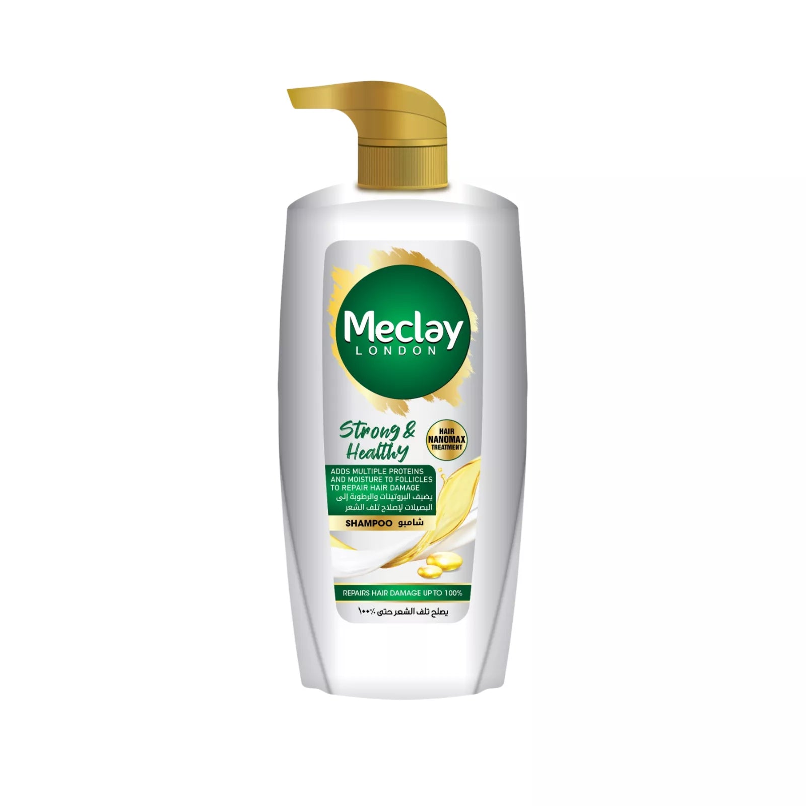 MECLAY LONDON SHAMPOO - STRONG & HEALTHY -  WHITE