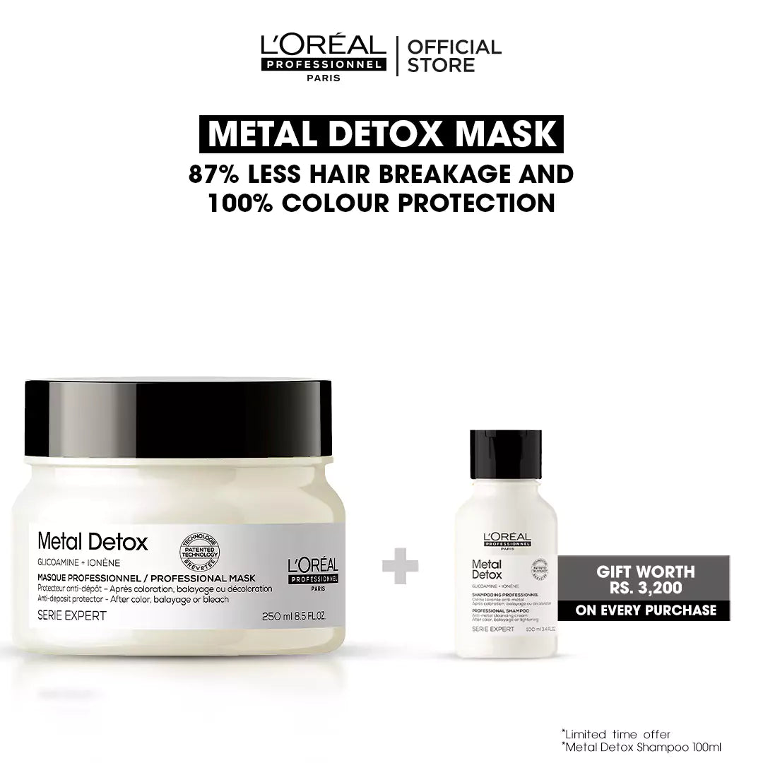 Buy Metal Detox Mask and Get FREE Metal Detox Shampoo Worth Rs. 3200