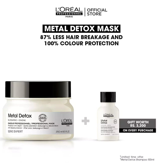 Buy Metal Detox Mask and Get FREE Metal Detox Shampoo Worth Rs. 3200