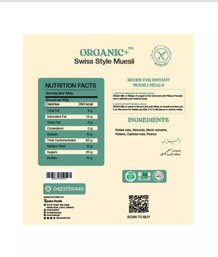 Organic+ Gluten Free Muesli 500g