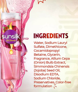SUNSILK ONION AND JOJOBA OIL SHAMPOO 380ML