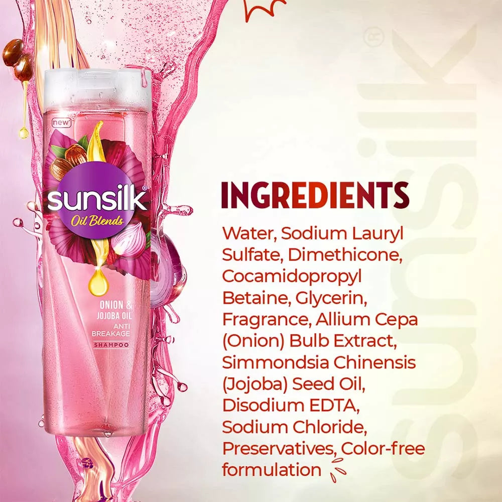 SUNSILK ONION AND JOJOBA OIL SHAMPOO 380ML