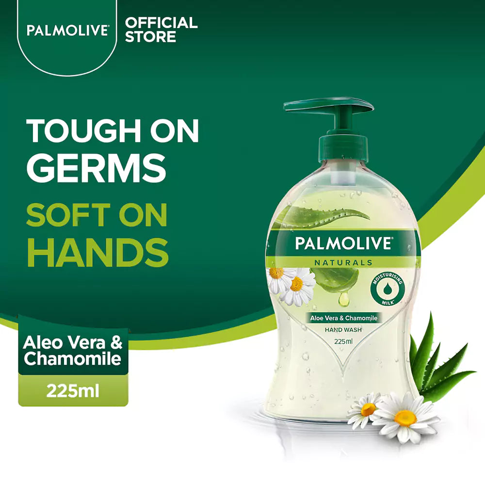 Palmolive Naturals Liquid Handwash Aloe & Chamomile 225ml Bottle